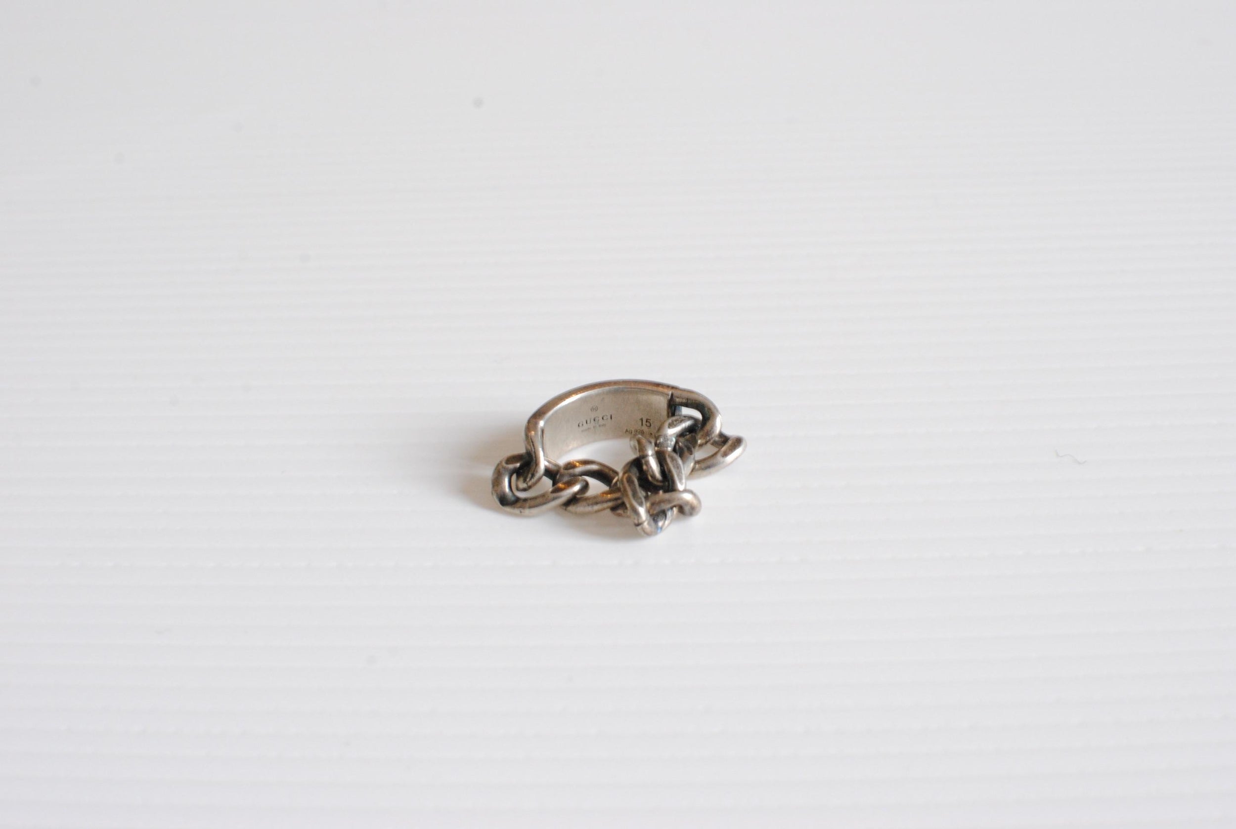 Gucci Silver Chain Link Ring