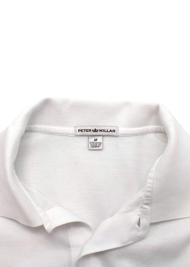 White Cotton Polo Shirt