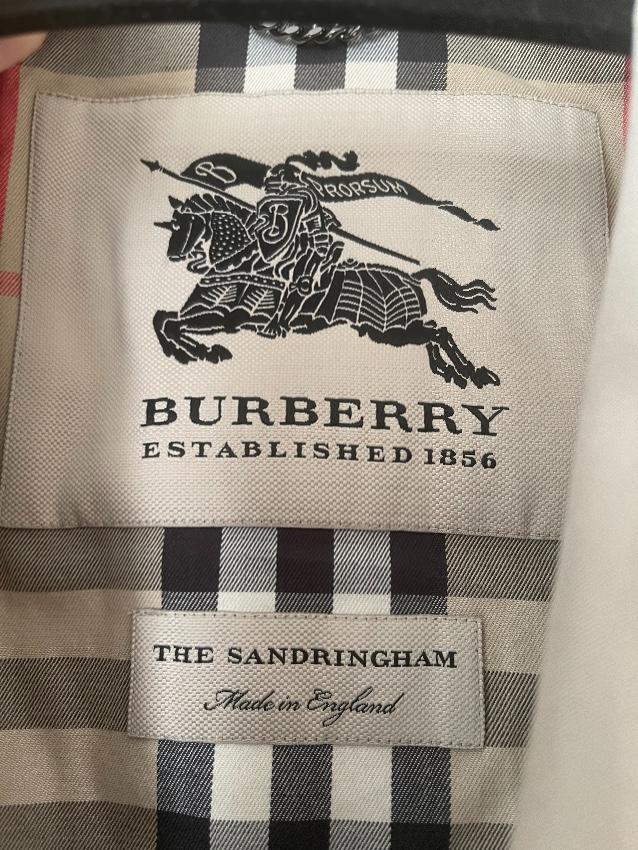 Burberry Stone Cotton Sandringham Trench Coat