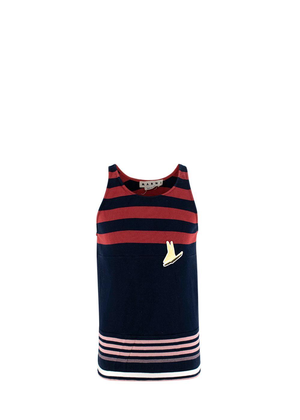 Striped Cotton Jersey Tank