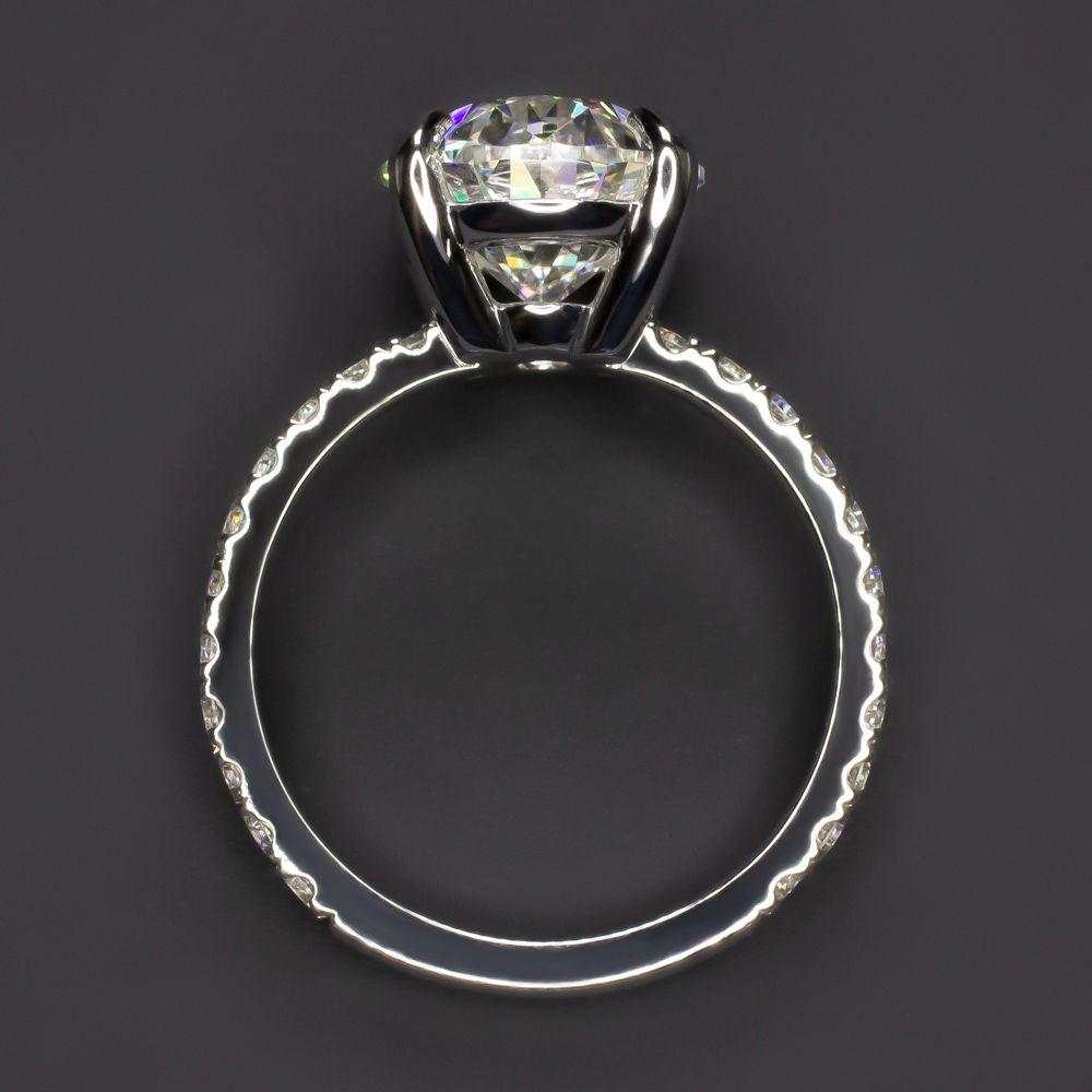 Verde 5ct IGI Certified Oval Cut Lab-grown Diamond VS2 Ring