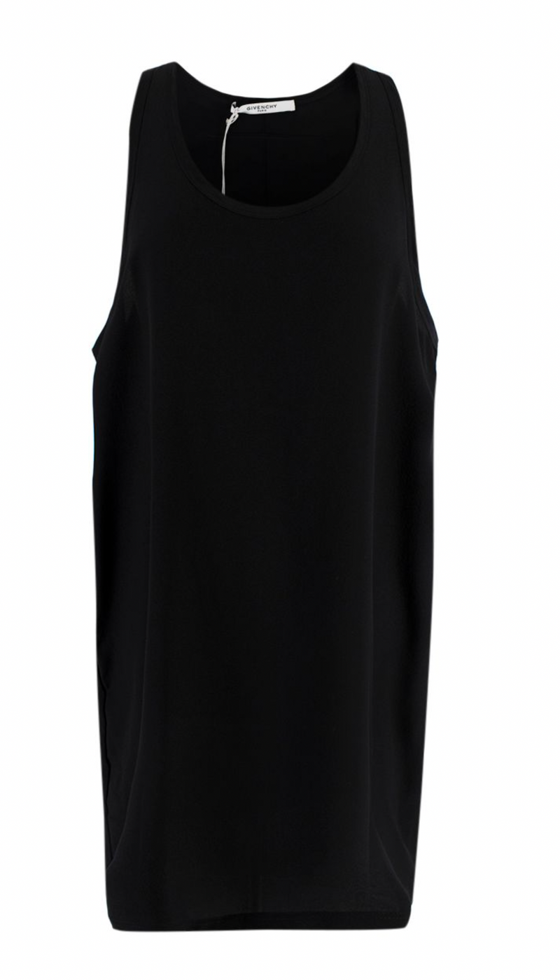 Givenchy Black Long Silk Vest