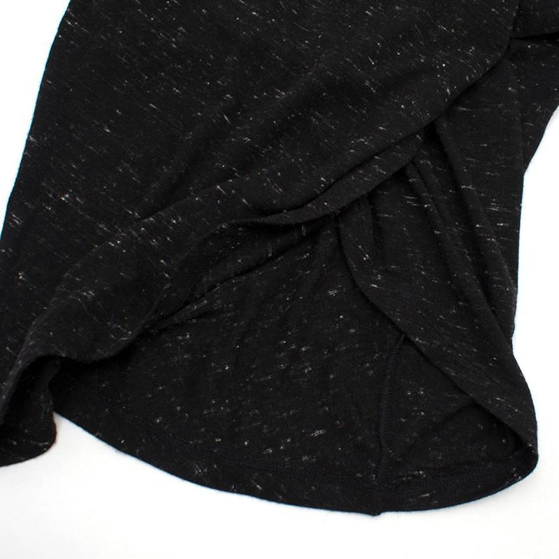 Donna Karan Black Speckled Twist Dress