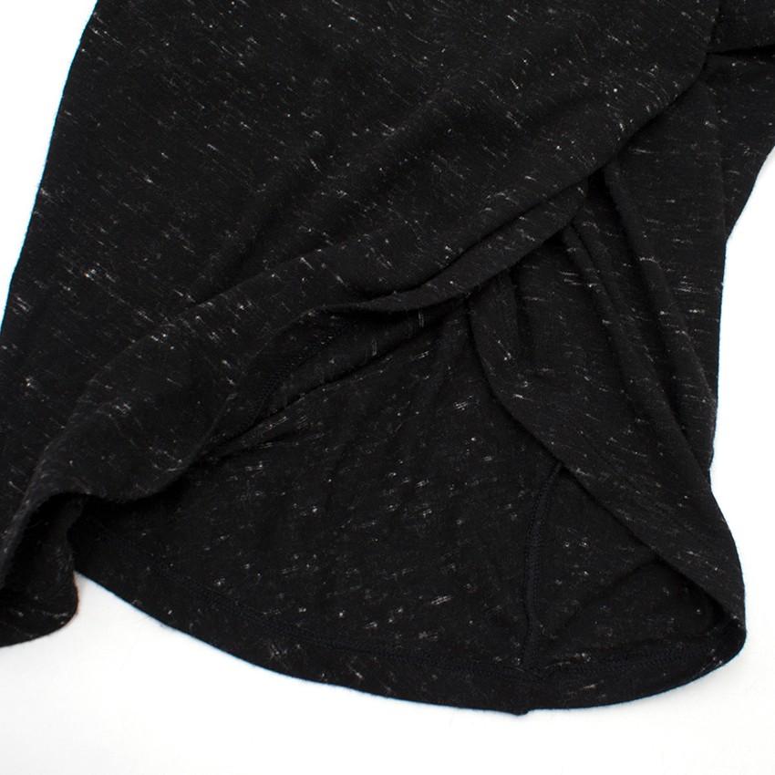 Donna Karan Black Speckled Twist Dress