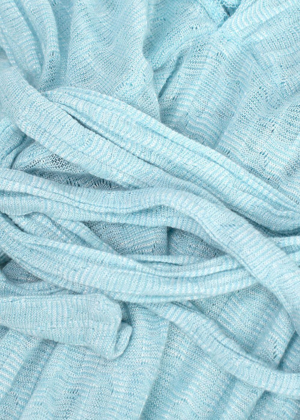Melissa Odabash Light Blue Fine Knit Beach Cover Up Maxi Dress