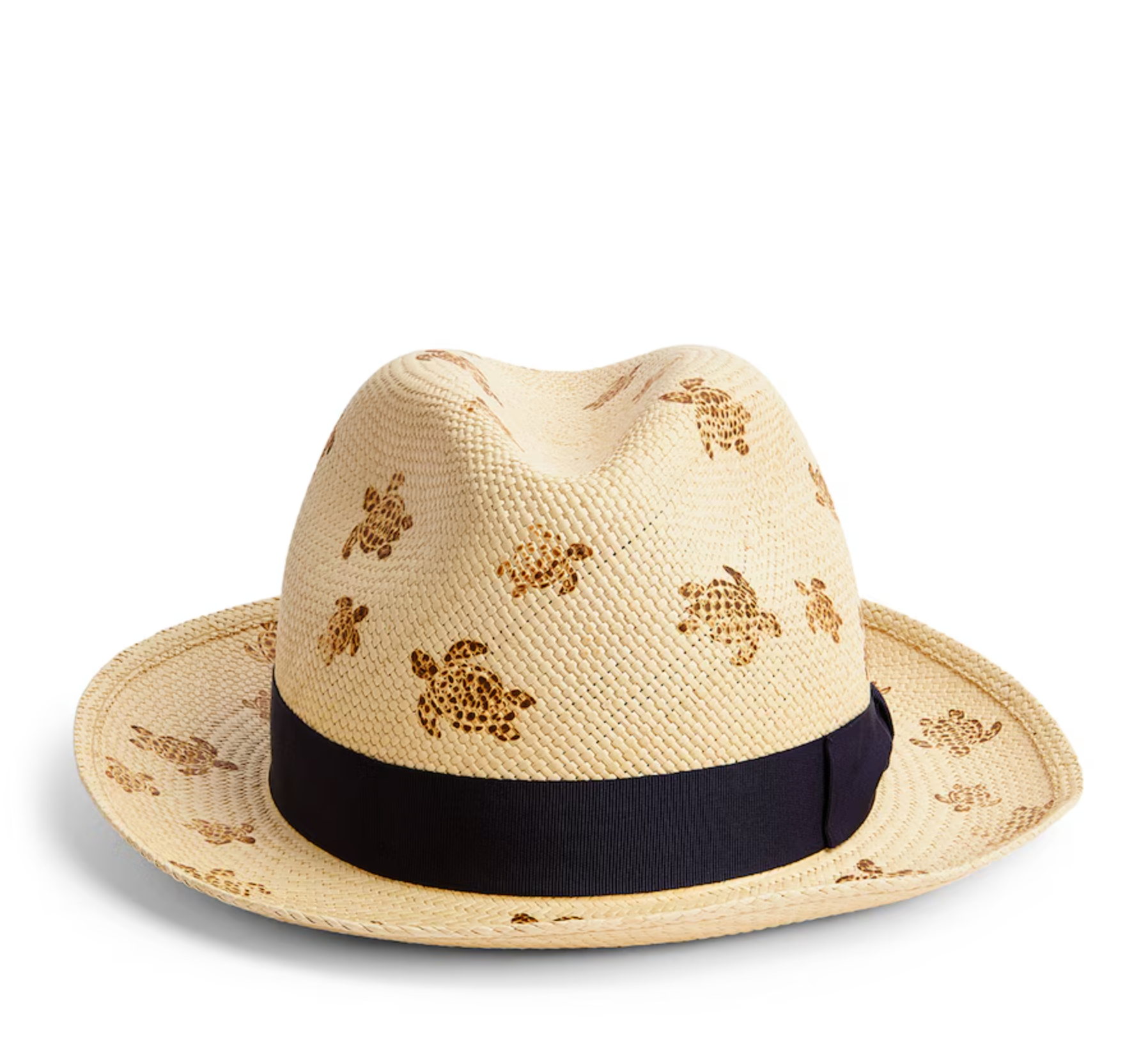 Vilebrequin x Borsalino Turtle Print Straw Hat