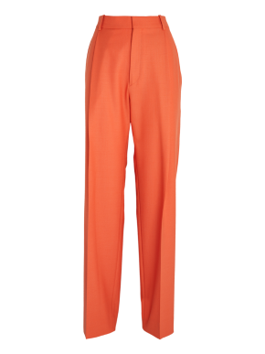 Victoria Beckham Pleat-Detail Wide-Leg Trousers