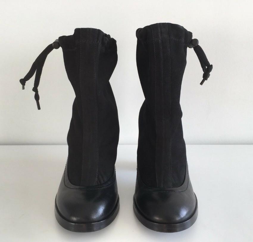 Rag & Bone Black Nubuck Holt Ankle Boots