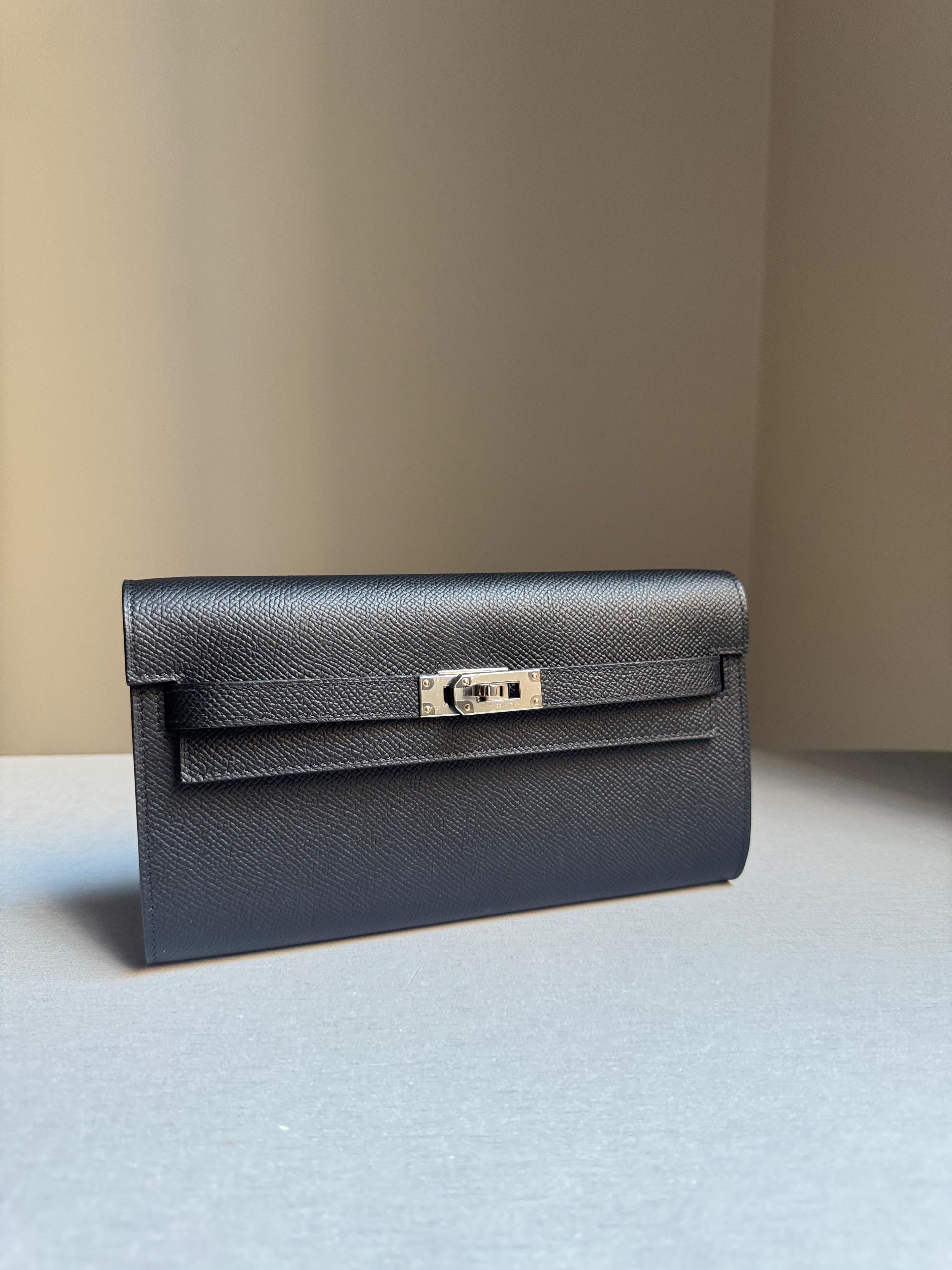 Hermes Black Epsom Kelly To Go