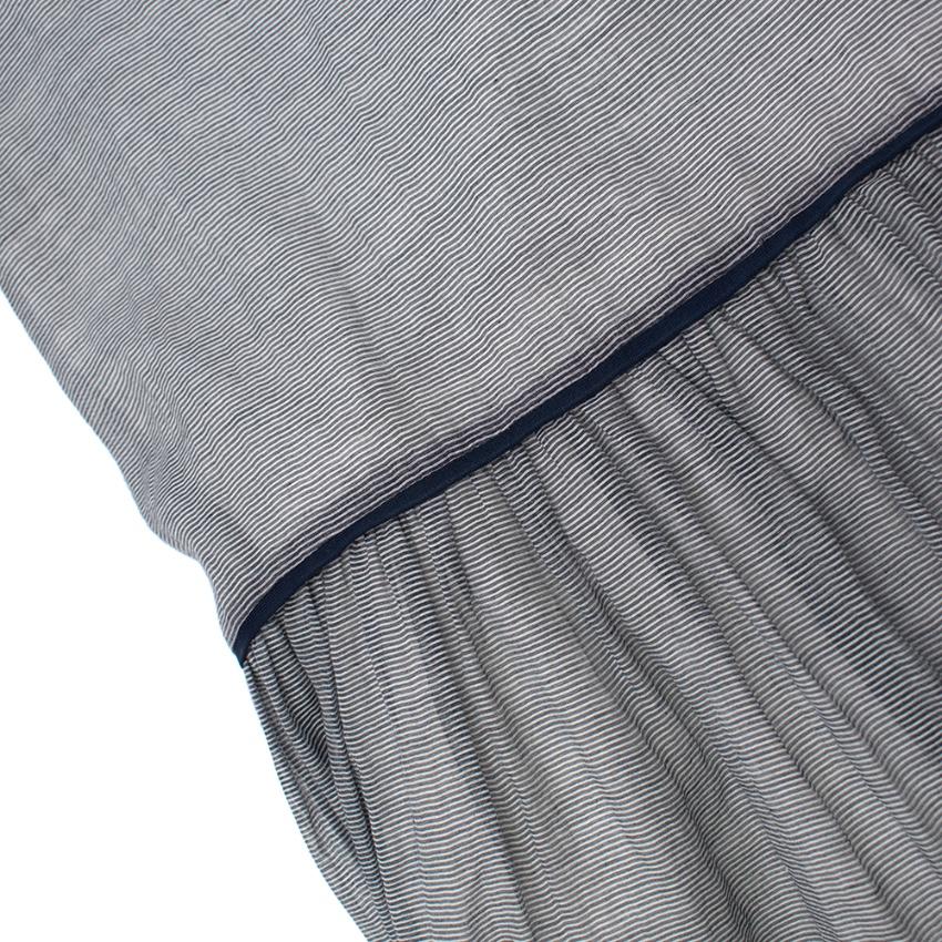 Jacadi blue and white striped girl's summer dress