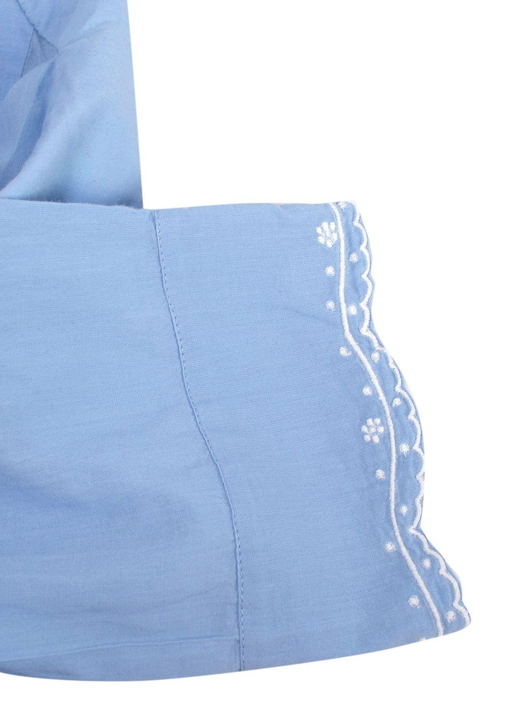 Bamford x Martha Ward Blue Linen Shirt
