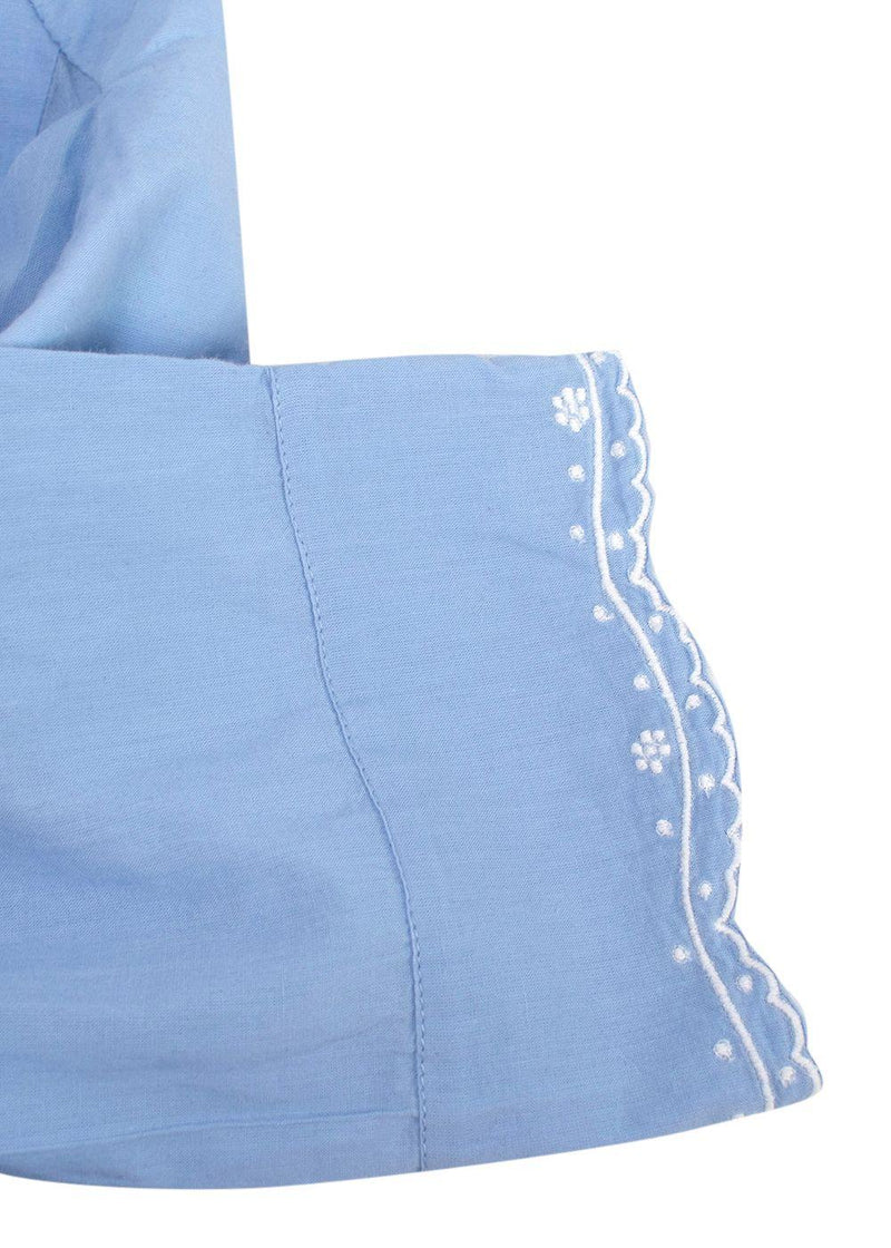 Bamford x Martha Ward Blue Linen Shirt