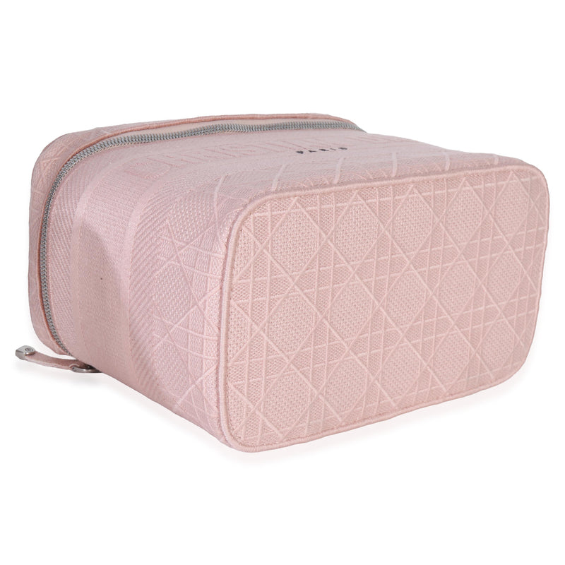 Dior Canvas Embroidered Cannage DiorTravel Vanity Case