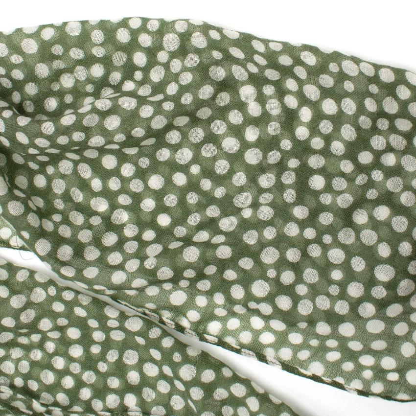 Bespoke Polka dot print scarf