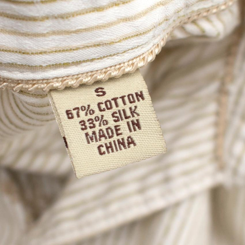 Tommy Bahama Striped Cotton Button Up Shirt