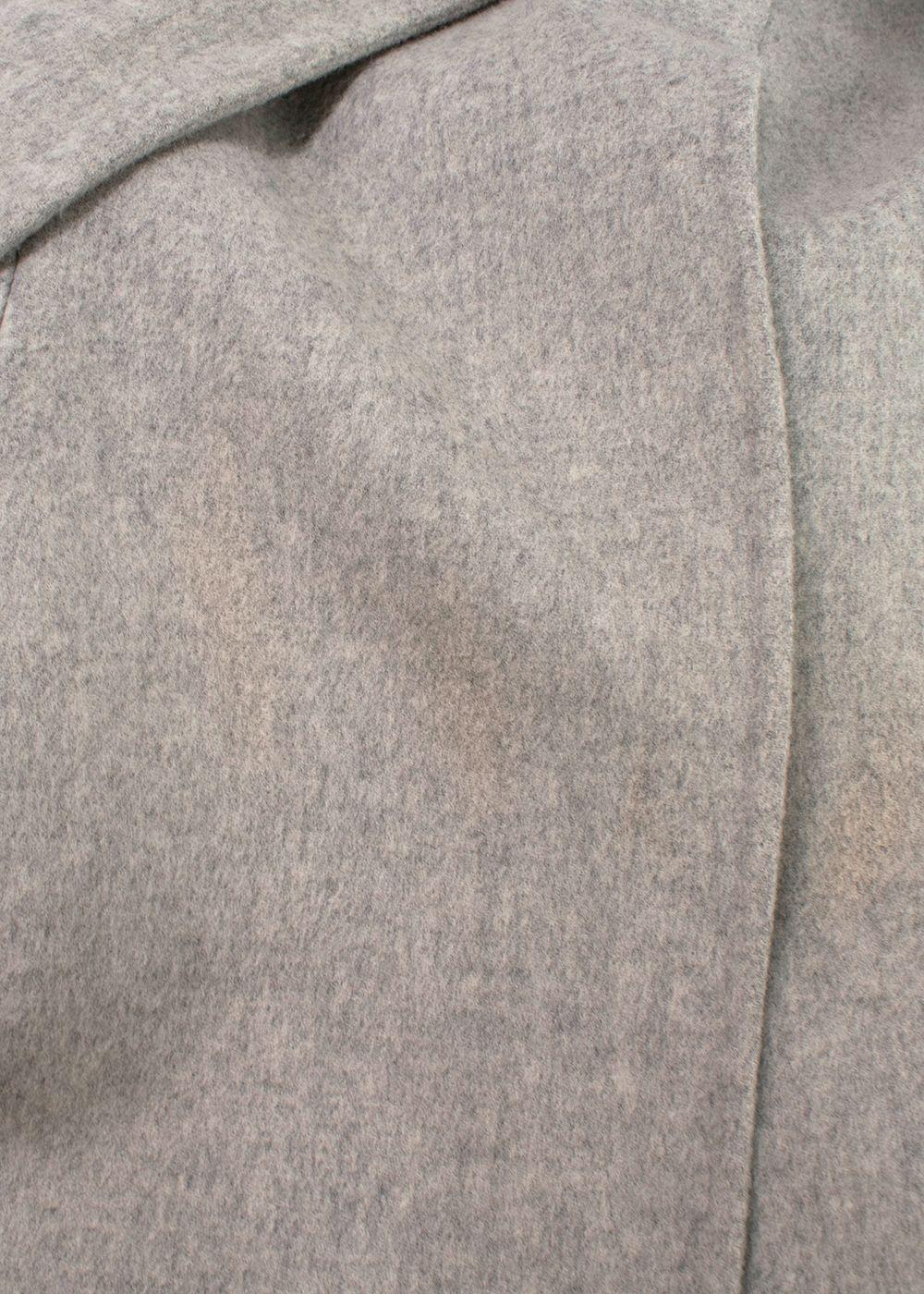 Acne Studios grey carise double face wool & cashmere coat