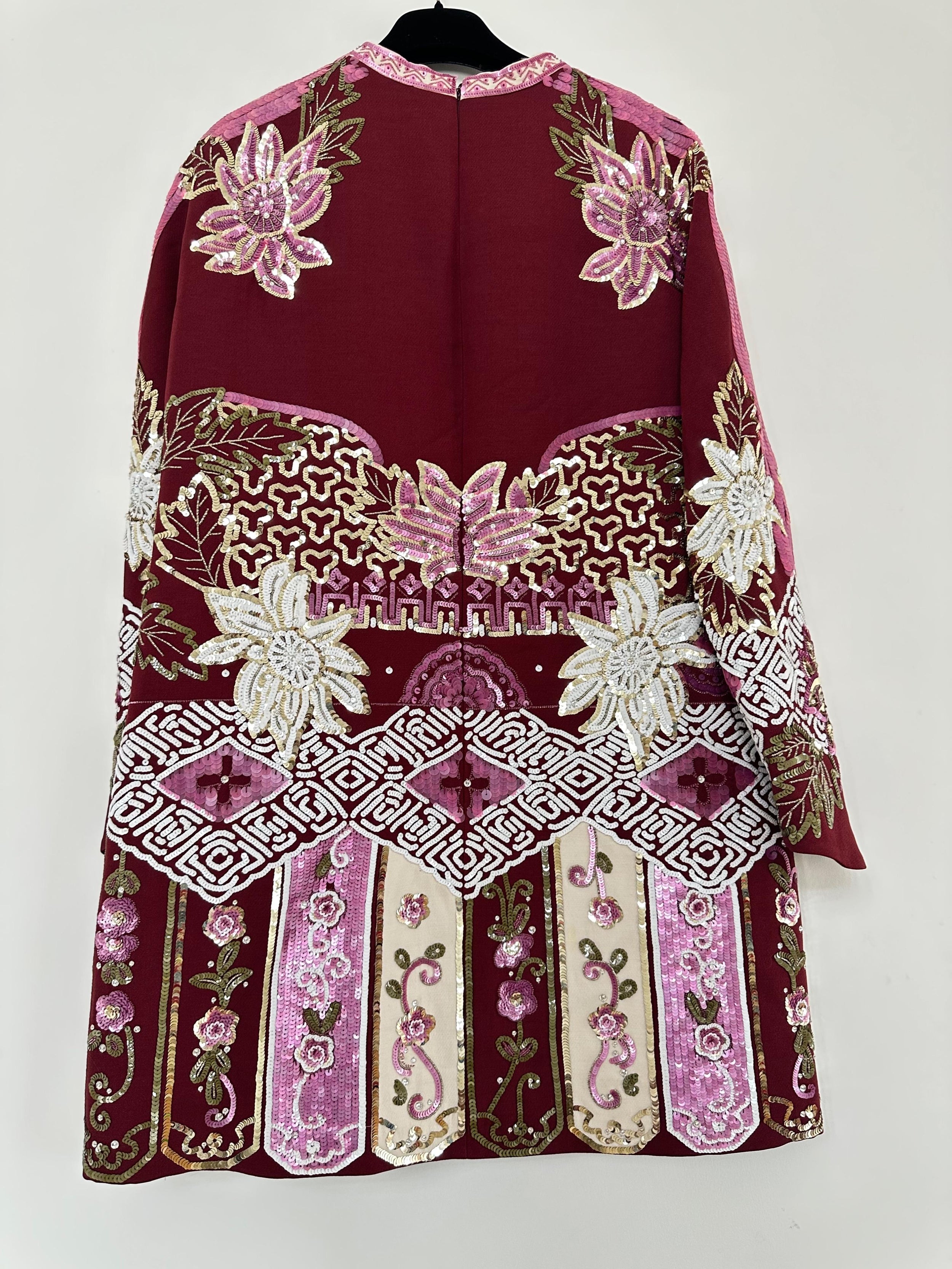 Sequin Embroidered Mini Dress