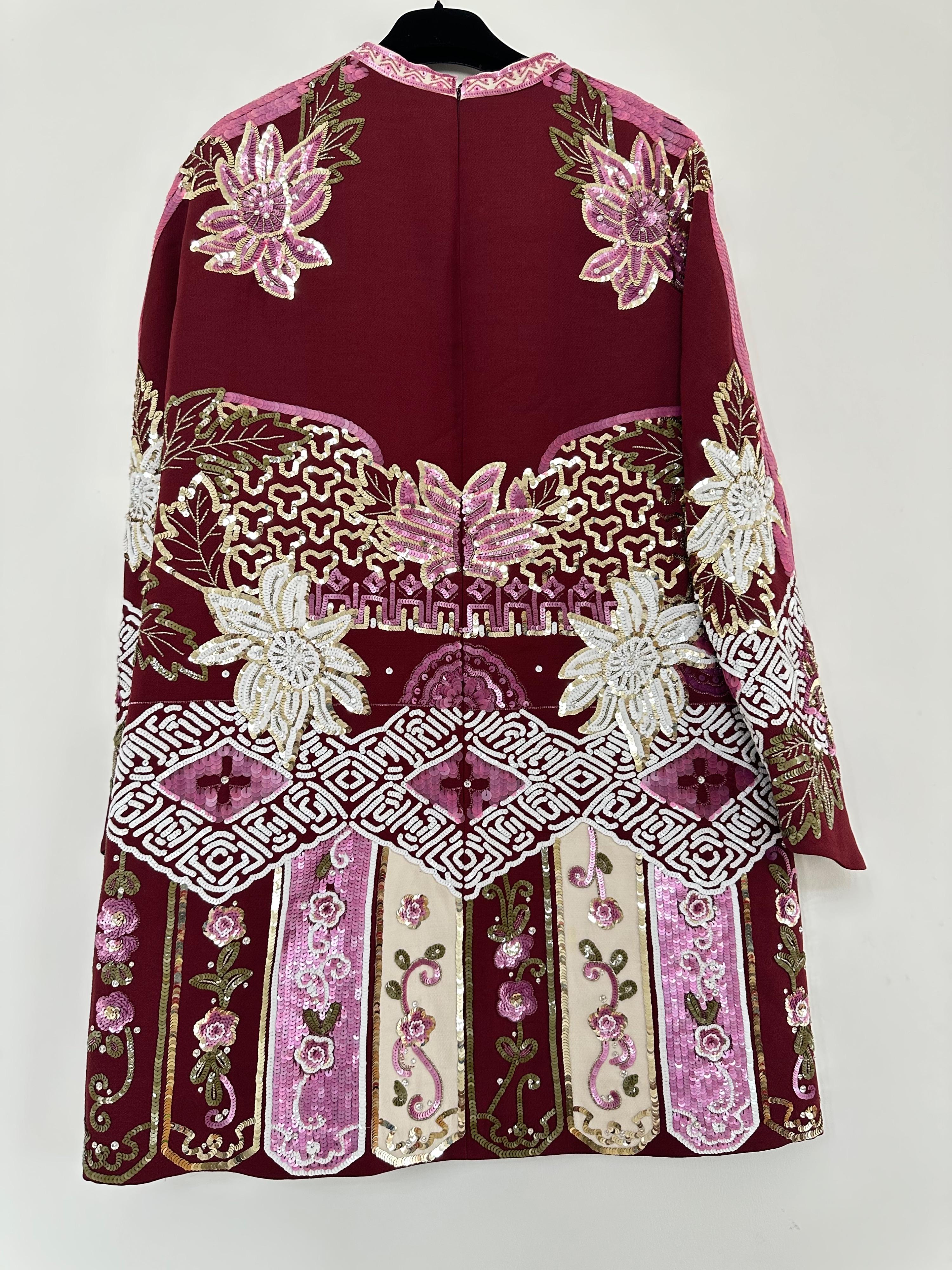 Sequin Embroidered Mini Dress