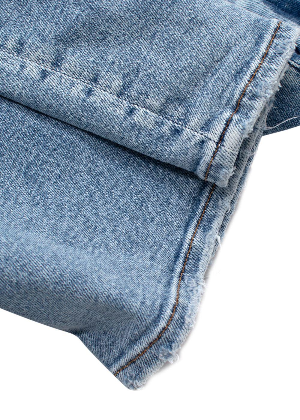 Good American Blue Light Wash Baggy Style Jeans