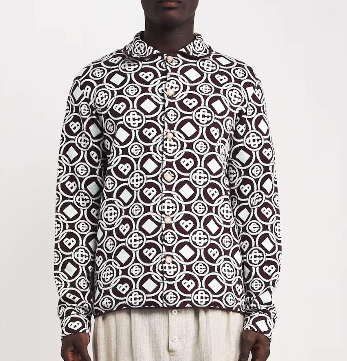 Casablanca Cotton Monogram Relaxed Shirt