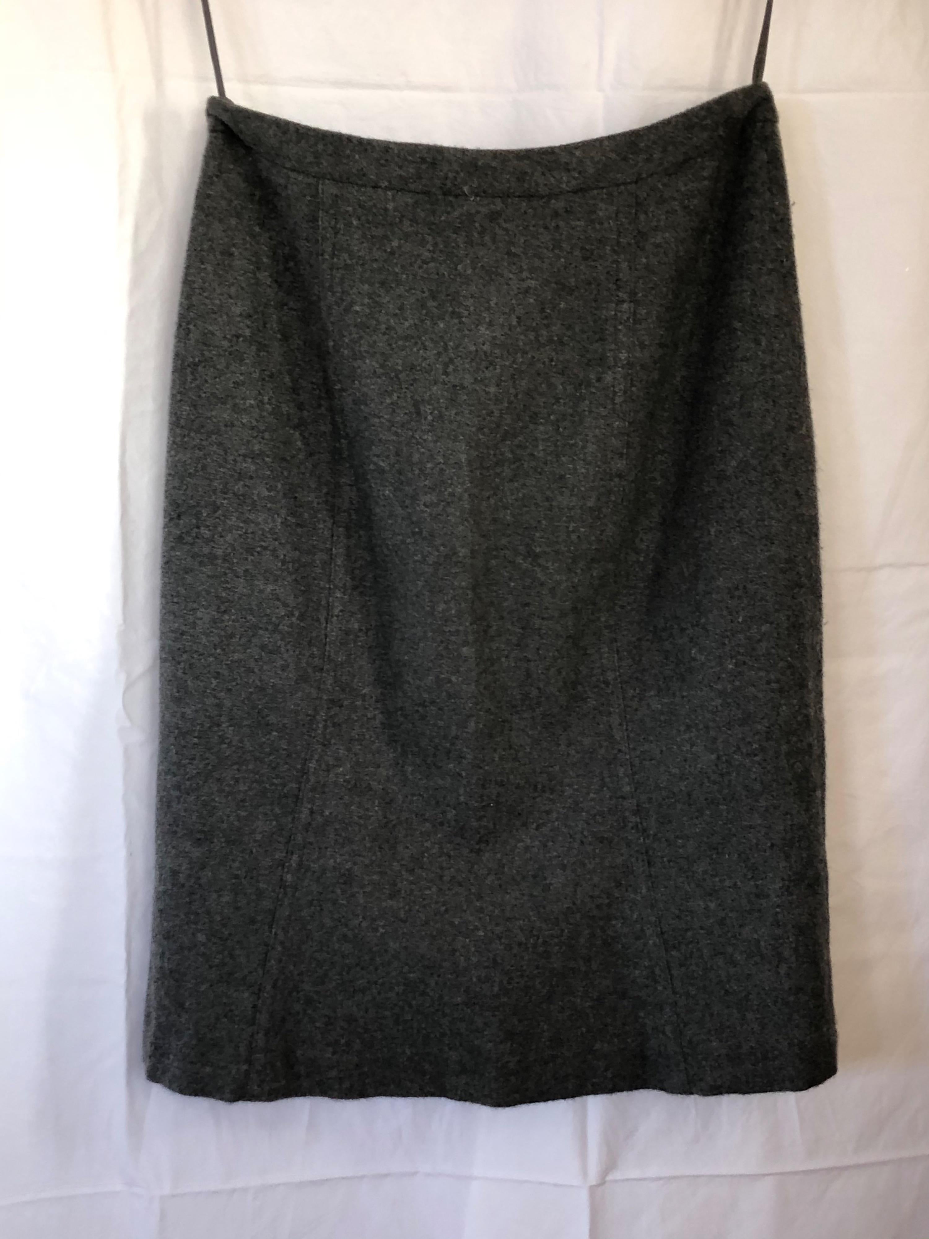 Collection Grey Cashmere Skirt