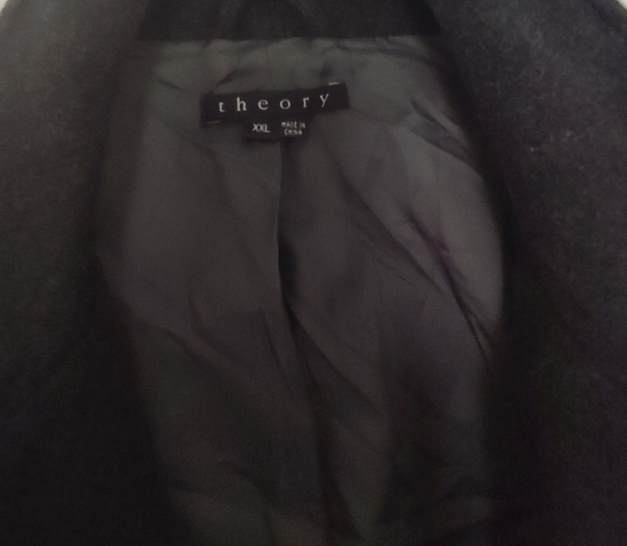 Wool Blend Dark Grey Long Coat