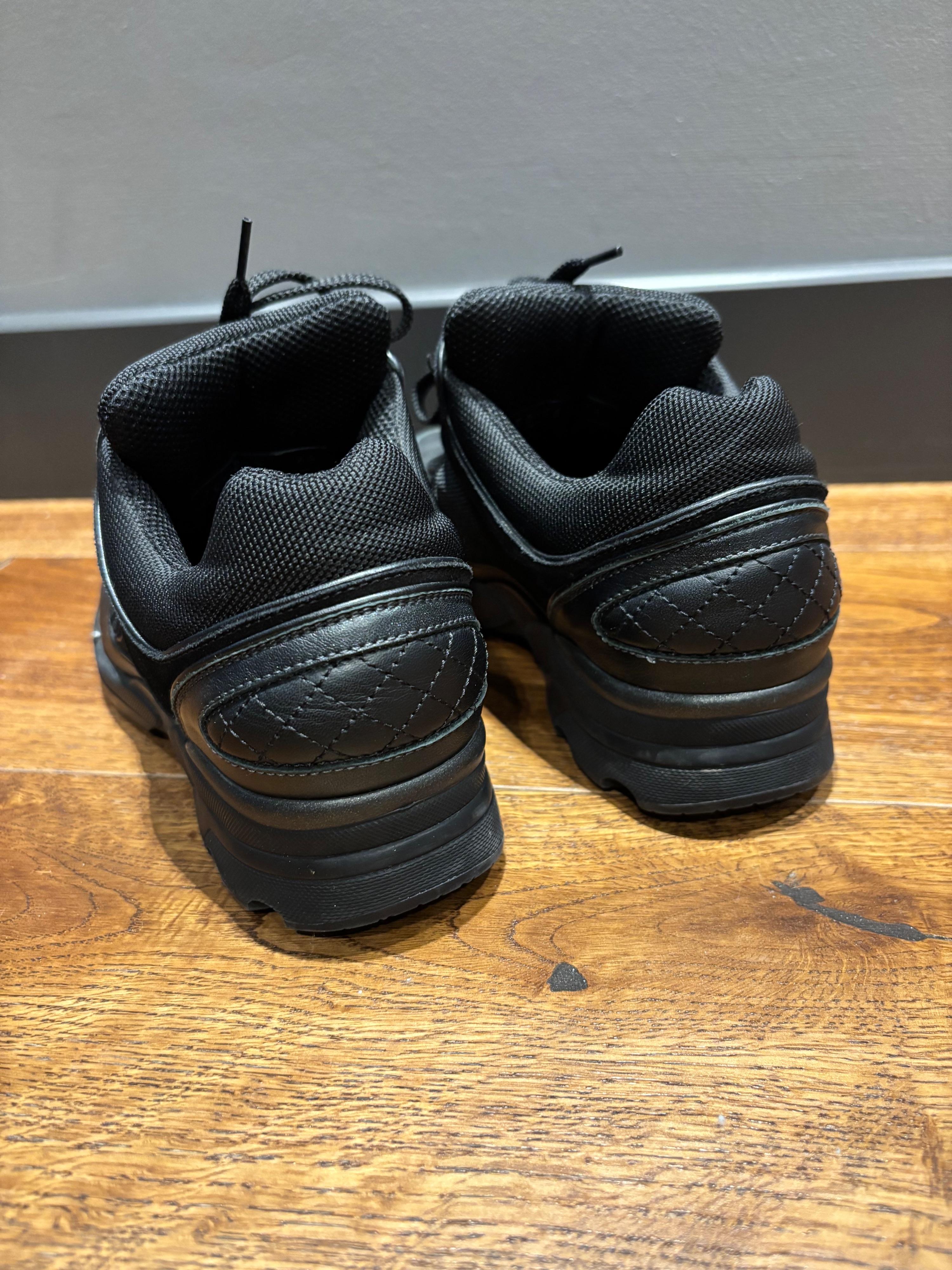 Chanel Black CC Trainers