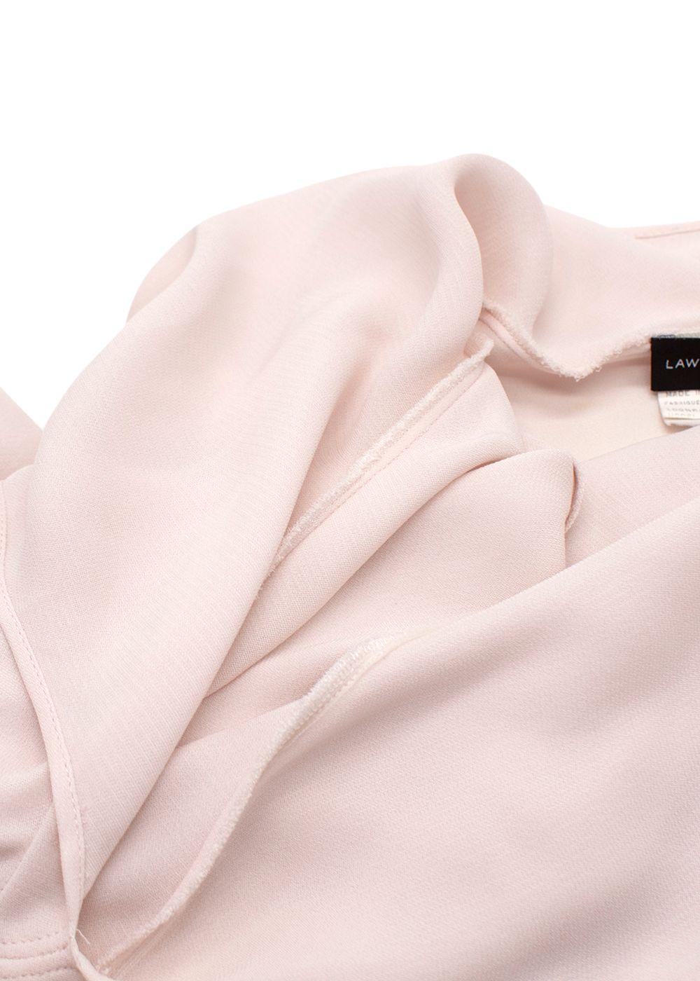 Lawrence Steele Pale Pink Backless Dress