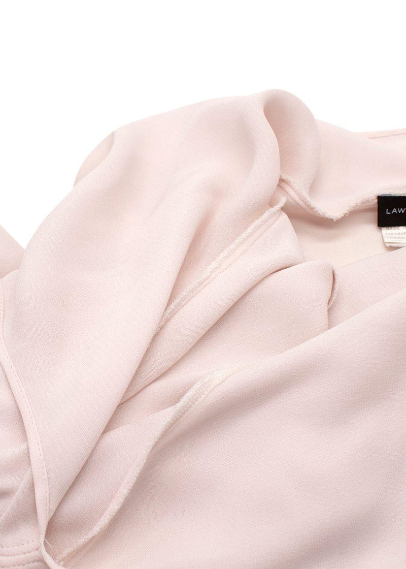 Lawrence Steele Pale Pink Backless Dress
