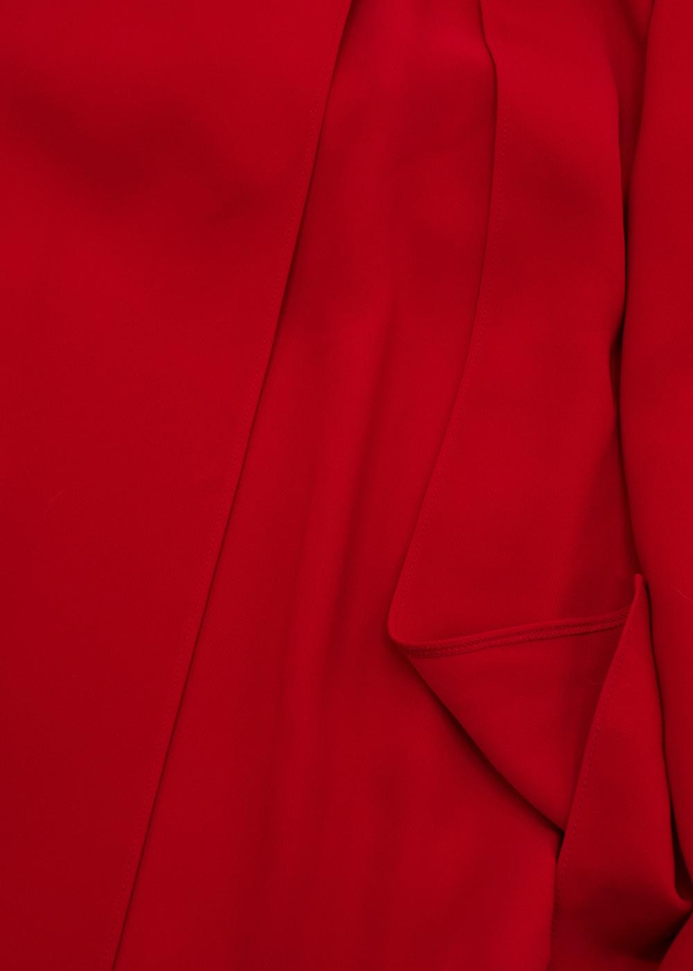 Jenny Packham Red Sleeveless Midi Dress