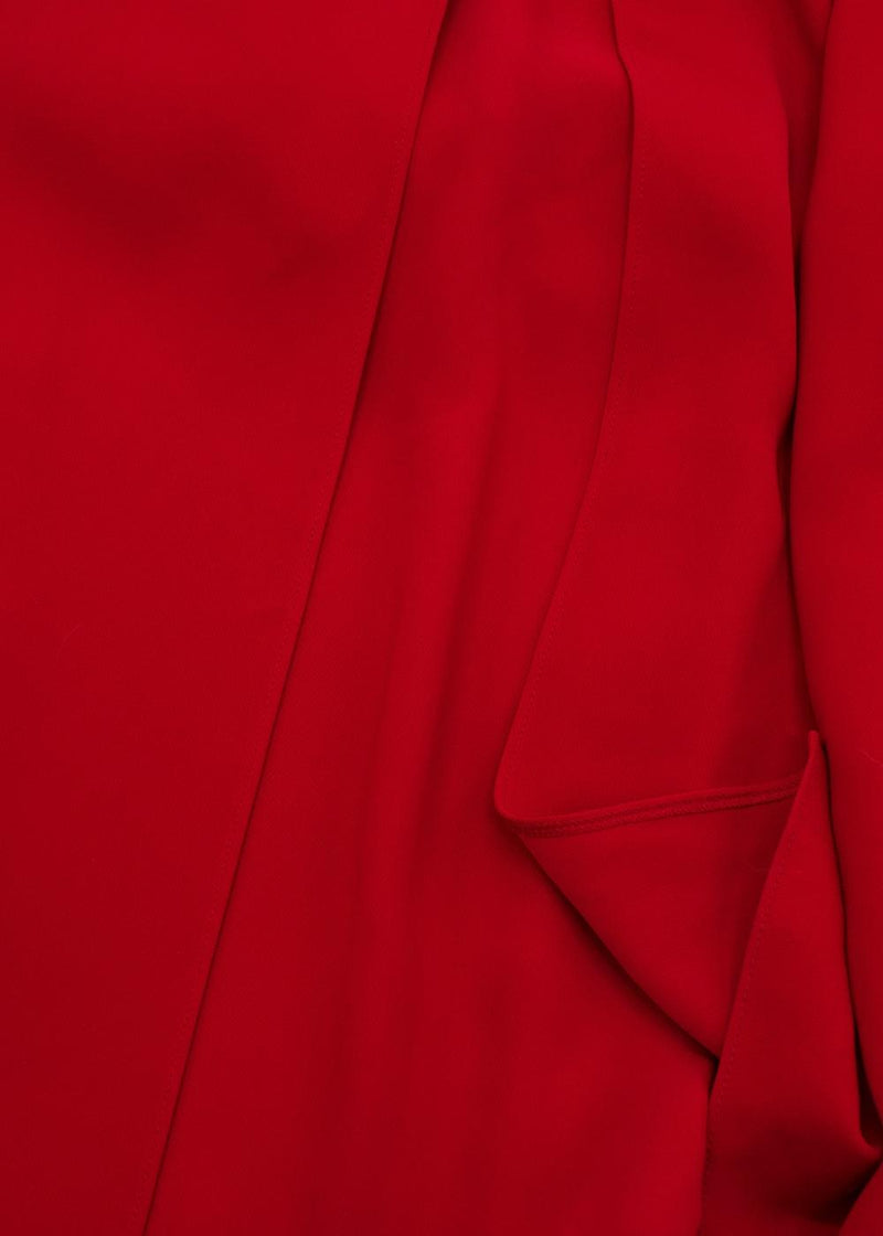 Jenny Packham Red Sleeveless Midi Dress