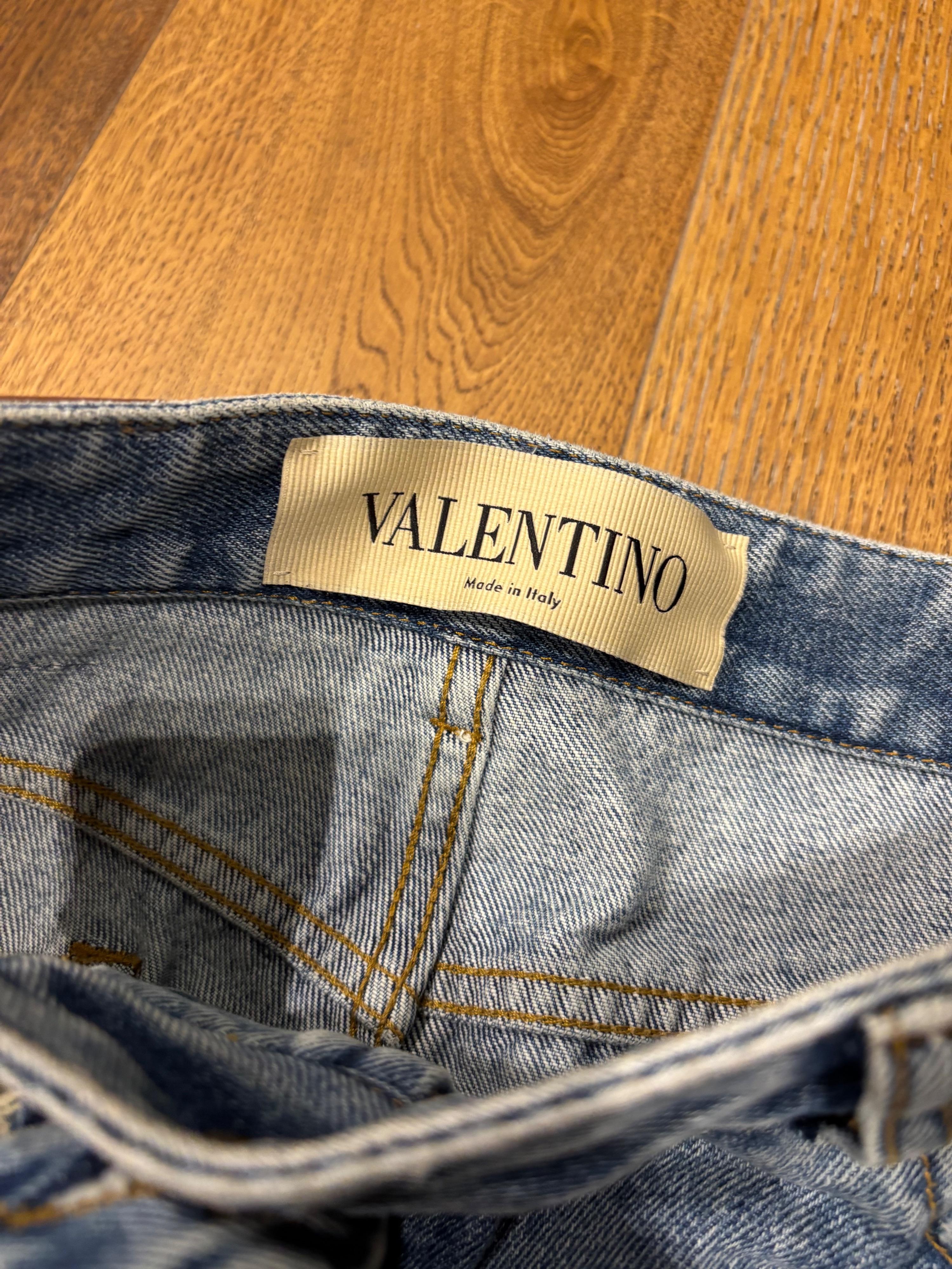 Valentino Embroidered Flared Jeans