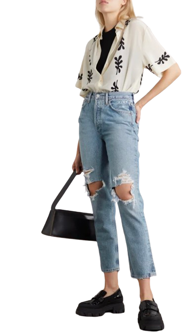 Agolde Distressed Fen Jeans