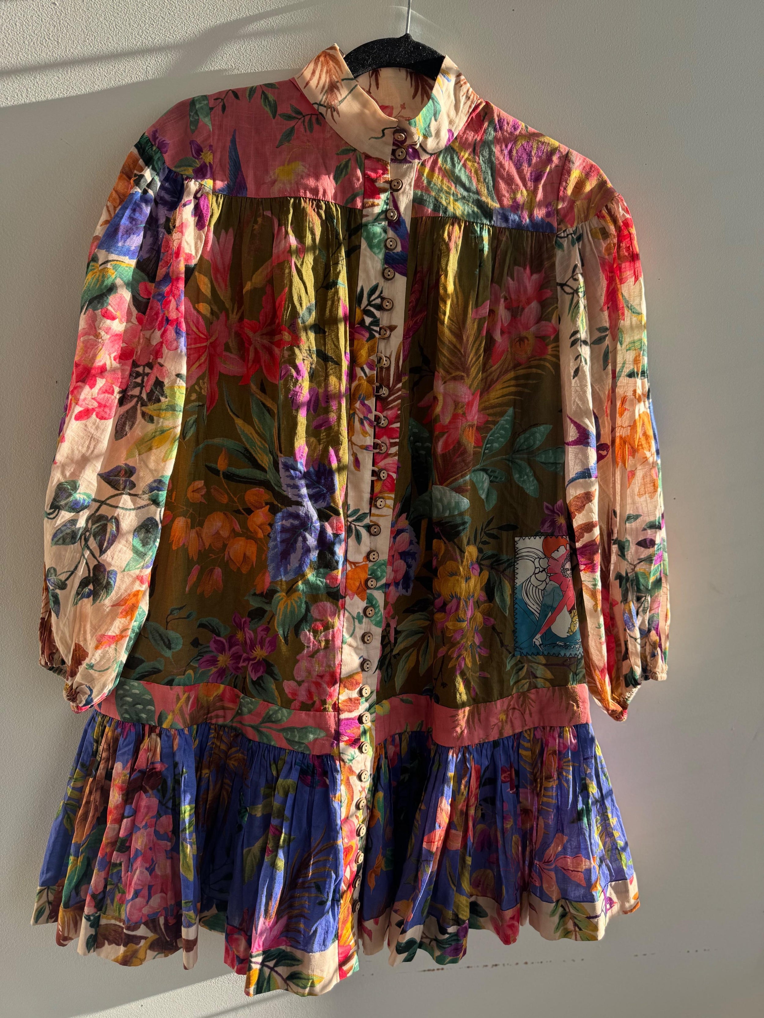 Zimmermann Tropicana Short Belted Dress