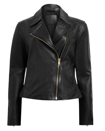 All Saints Black Vela Biker Jacket