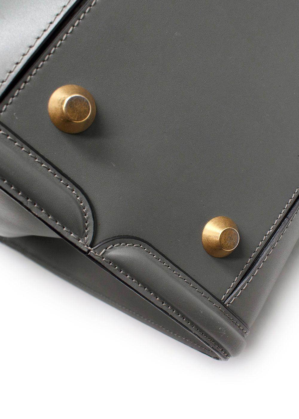 Alexander McQueen Grey Leather Heroine Bag