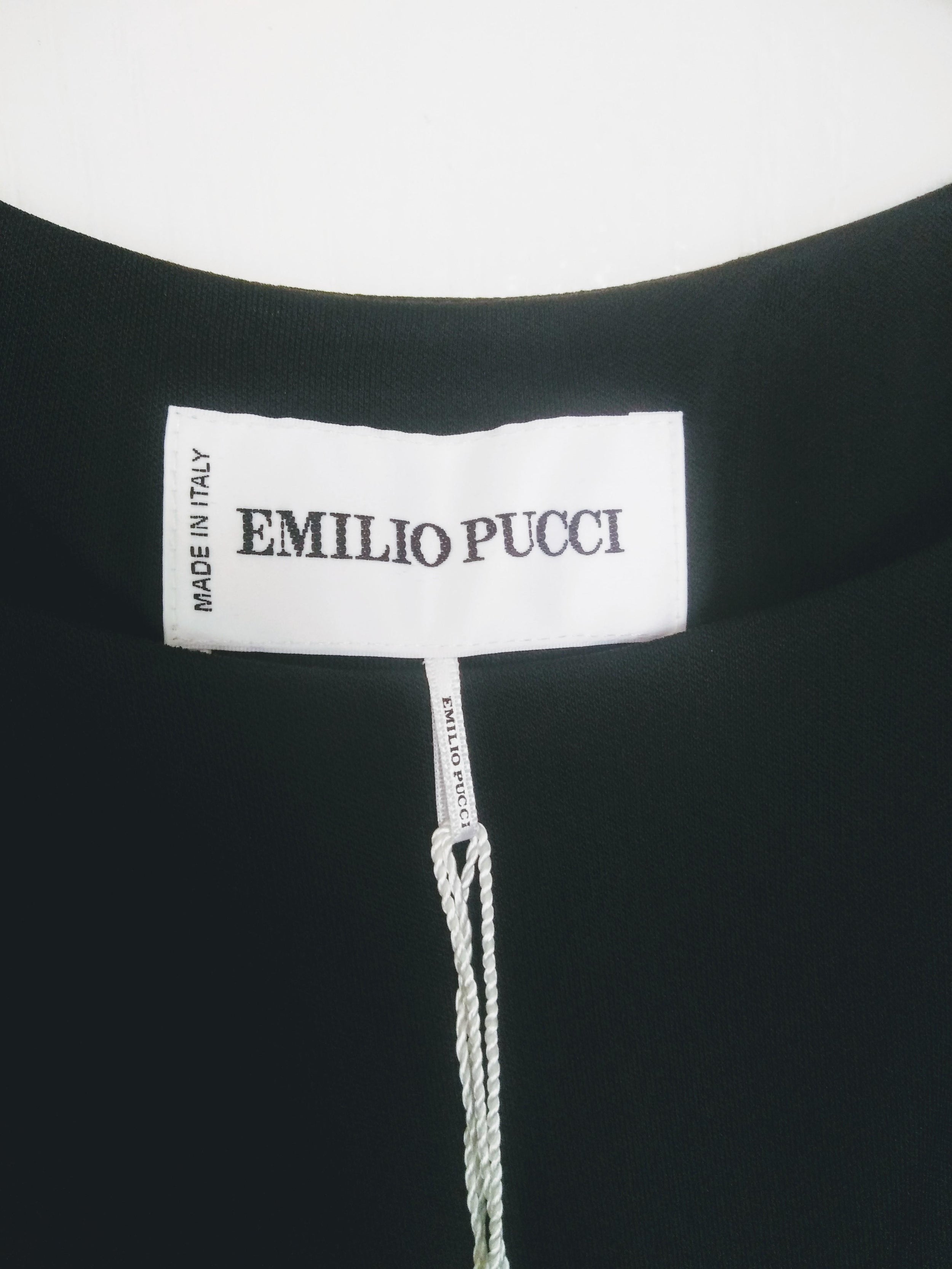 Emilio Pucci Embellished Black Dress