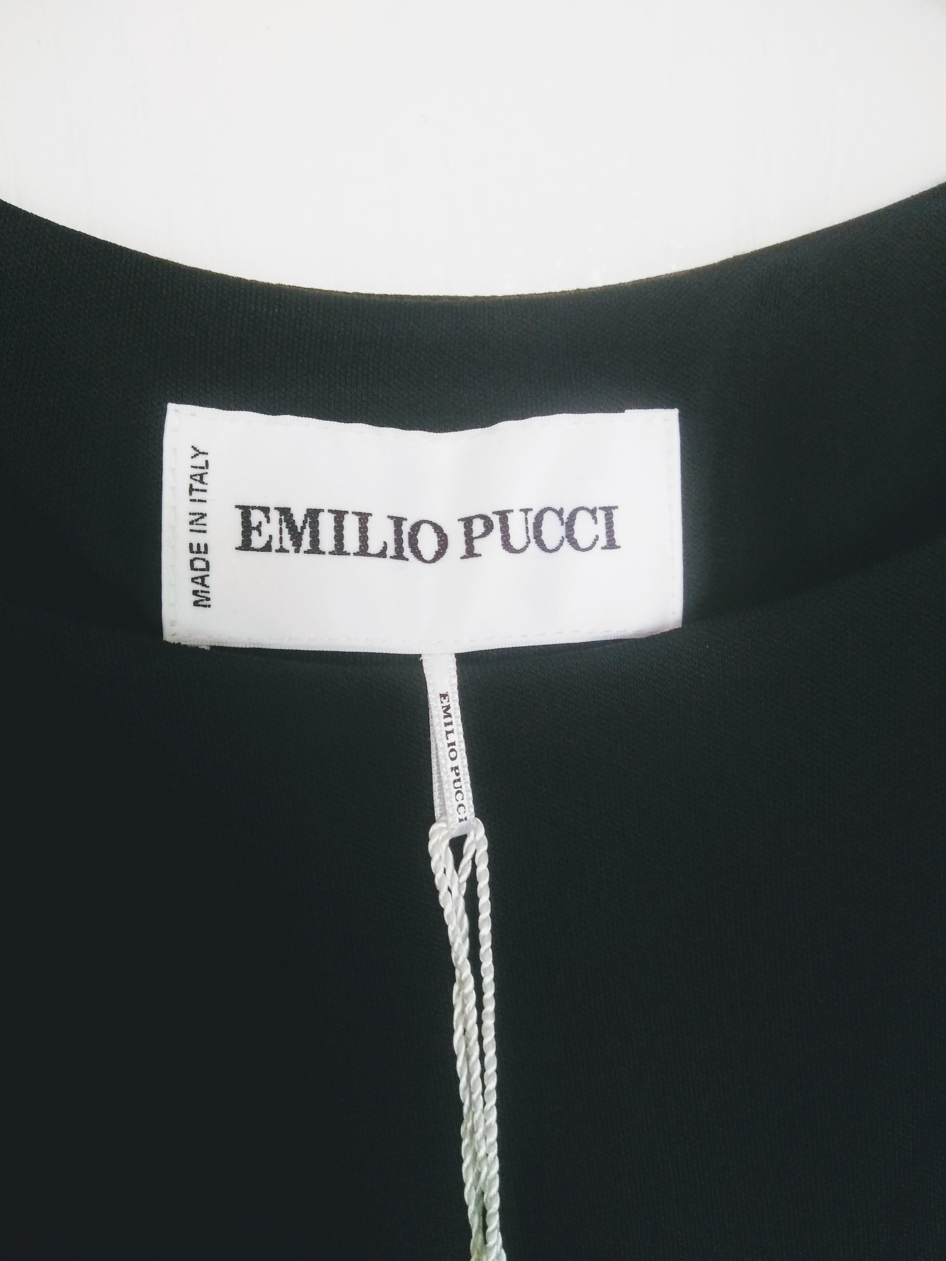 Emilio Pucci Embellished Black Dress