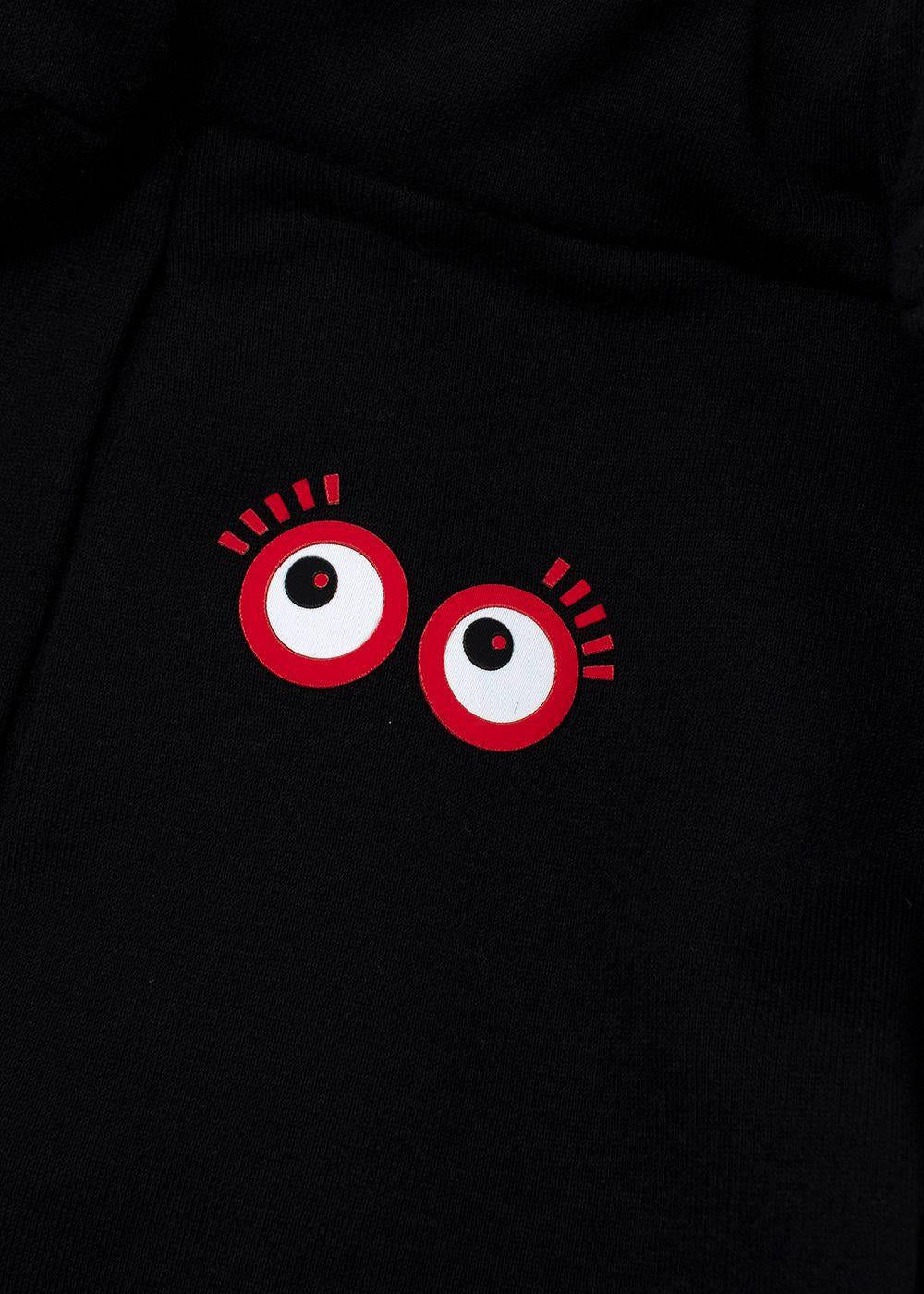 Fendi Black Red Eye Detail Joggers