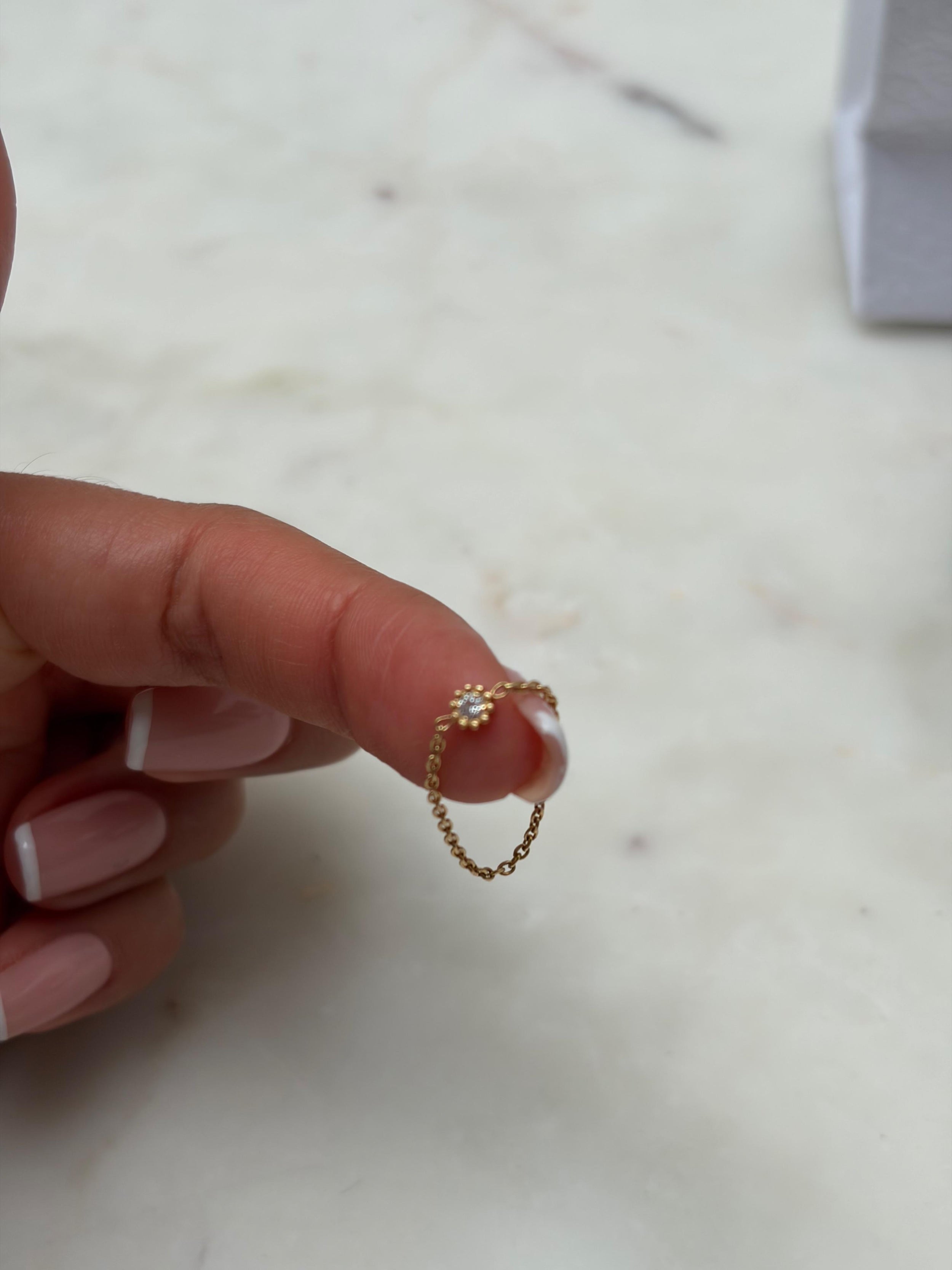 Dior Mimirose Diamond Chain Ring
