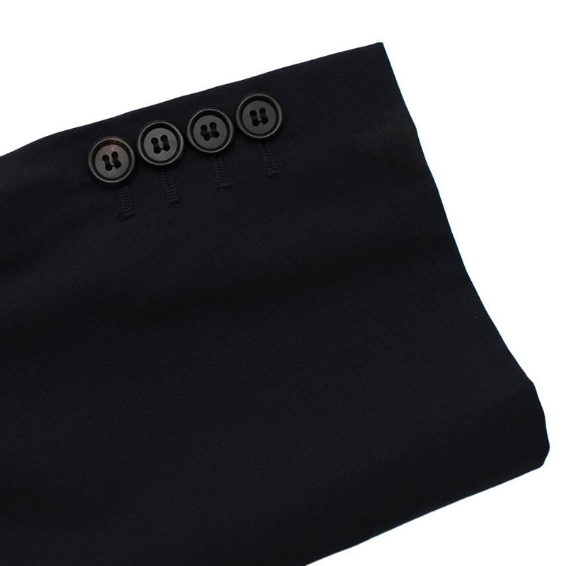Prada Navy Wool Single Breasted Tailored Jacket