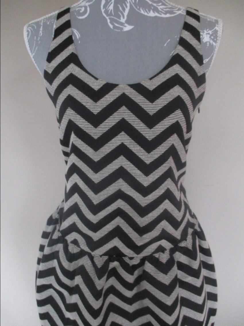 Armani Collezioni Chevron mini sheath dress