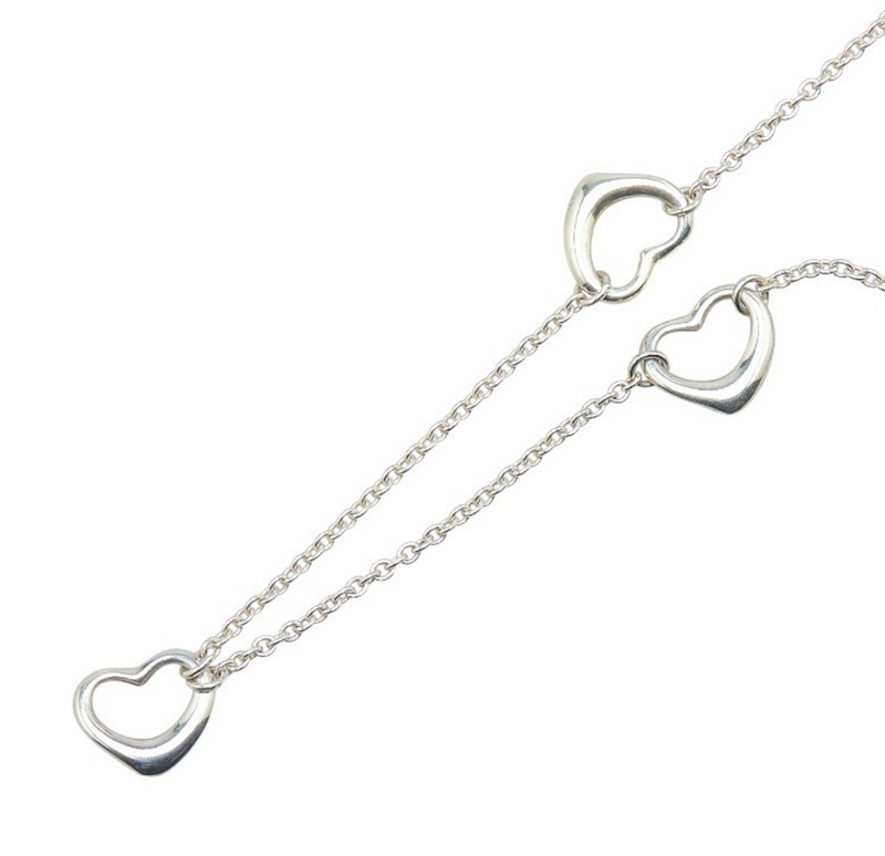 Silver  Open Heart Necklace