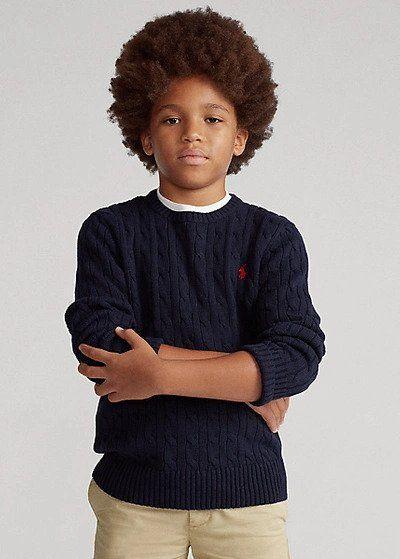 Kids 5Y Cable Knit Jumper