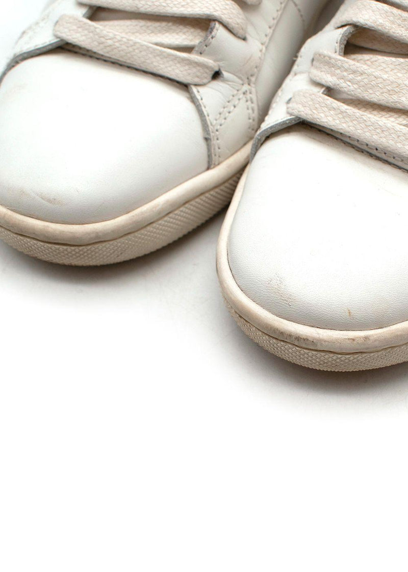 White leather Court Classic SL/01 high top trainers