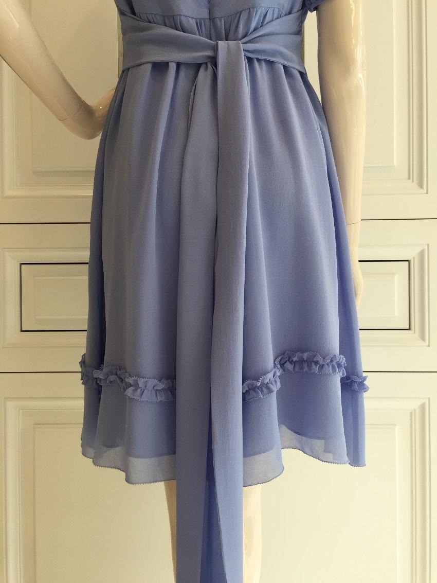 Blugirl Folies Lavender Blue Silk Dress