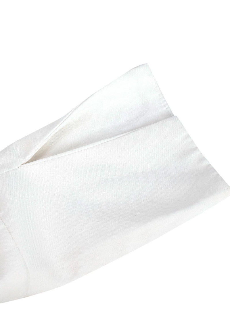 16Arlington White Long Sleeve Bow Tie Blouse