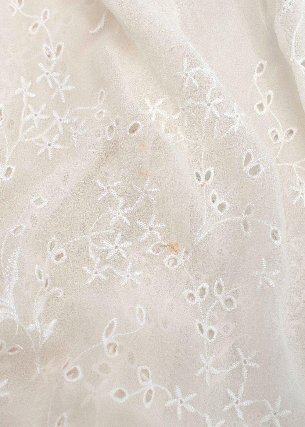 Zimmermann White Lace Midi Dress