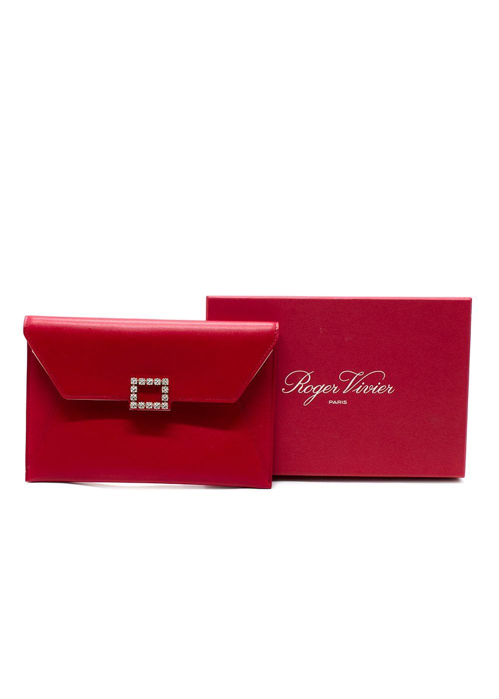 Roger Vivier Red Envelope Clutch