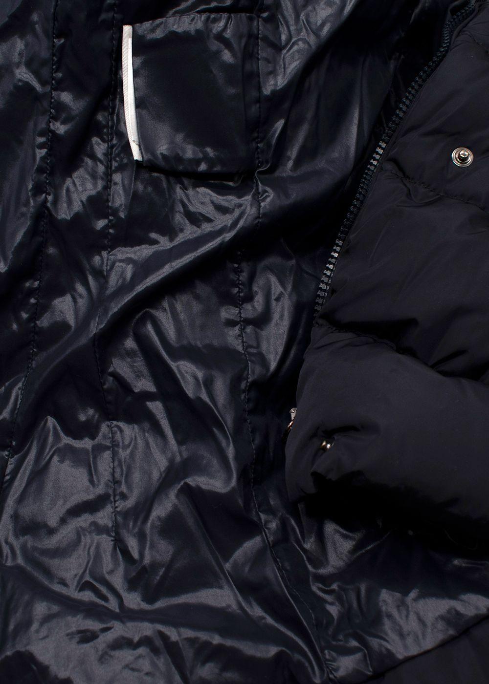 Moncler Navy Pivoine High Neck Puffer Coat